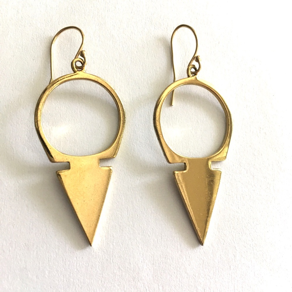 A PEACE TREATY TRIBAL EARRINGS